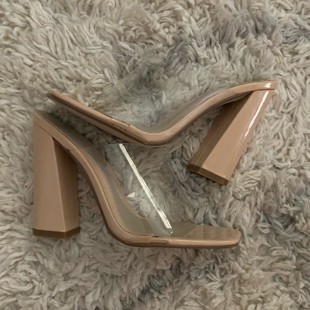 misguided nude transparent heels - Picture 2 of 4
